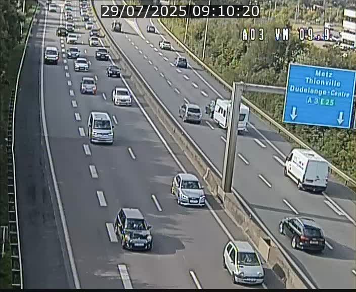 Webcam Autoroute à la Croix de Bettembourg - A3 - BK 9.9 - direction France