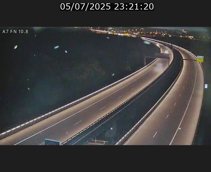 Caméra trafic Luxembourg - A7, Tunnel Gousselerbierg, sortie sud, direction rond-point Lorentzweiler (BK 10.8)
