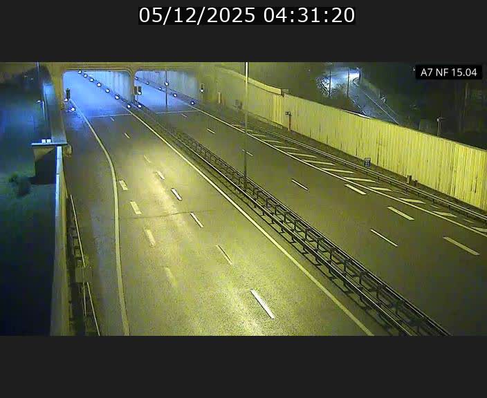 Caméra trafic Luxembourg - A7, Tunnel Mersch, entrée sud, direction Ettelbruck