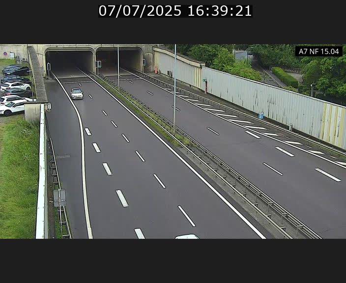 Caméra trafic Luxembourg - A7, Tunnel Mersch, entrée sud, direction Ettelbruck