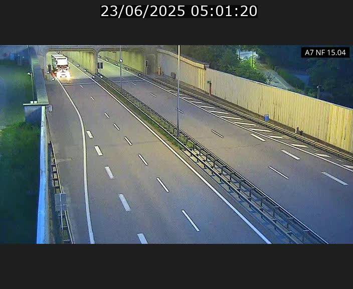 Caméra trafic Luxembourg - A7, Tunnel Mersch, entrée sud, direction Ettelbruck