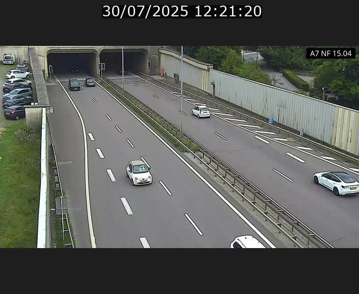Caméra trafic Luxembourg - A7, Tunnel Mersch, entrée sud, direction Ettelbruck