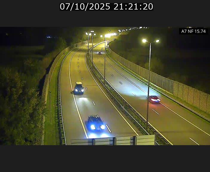 Caméra trafic Luxembourg - A7, Tunnel Mersch, entrée nord, direction Lorentzweiler