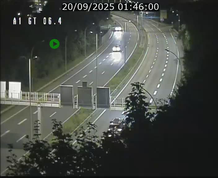 Traffic live webcam Luxembourg Hamm - A1 direction Sandweiler - BK 6.4
