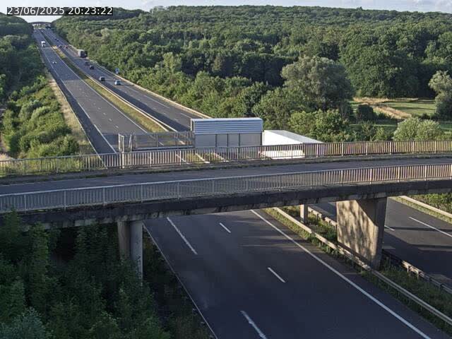 Caméra autoroute France - A31, Zoufftgen direction Luxembourg-ville, à la frontière entre la France et le Luxembourg