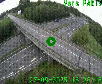 Clone of Caméra routière sur l'autoroute A20 au nord de Limoges, à la jonction avec la N520. Vue orientée vers Paris