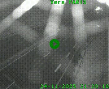 Caméra routière sur l'autoroute A20 à Saint-Hilaire-Bonneval, au sud de Limoges. Vue orientée vers Paris