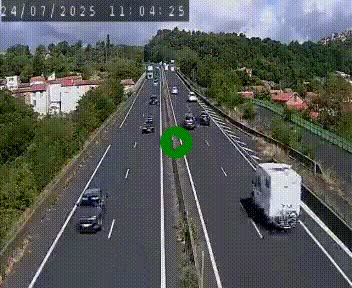 Caméra autoroute A75 à hauteur de Coudes, en direction de Clermont-Ferrand