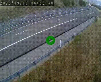 Caméra autoroutière France - A75, Engayresque, entre Millau et Séverac-le-Chateau, en direction de Montpellier