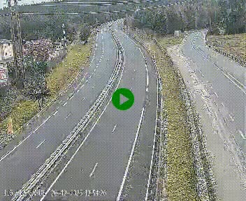 Caméra autoroute A75 à hauteur du col du rocher blanc en direction de Montpellier