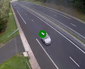 Caméra autoroute A75 à hauteur du col des Issartets en direction de Montpellier
