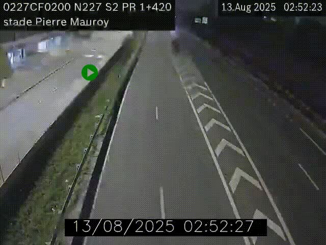 Webcam à hauteur du Stade Pierre Mauroy à Villeneuve d'Ascq sur la N227. Vue orientée vers Mons-en-Baroeul