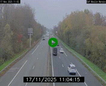 Webcam sur le périphérique de Nantes (N844) entre la Porte de Saint-Luce et la Porte d'Anjou, à l'est de la ville