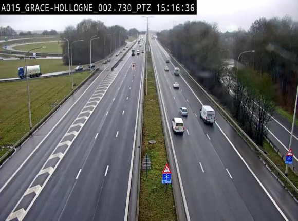Caméra trafic Belgique - Grâce-Hollogne - E42, jonction avec A604, direction Loncin/Aéroport de Liège -  BK 3.2
