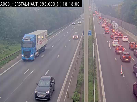 Webcam autoroute Belgique - Herstal - E40 direction Aix-la-Chapelle - BK 97