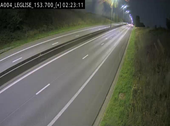 Webcam autoroute E411 à hauteur de Léglise, en direction de Luxembourg