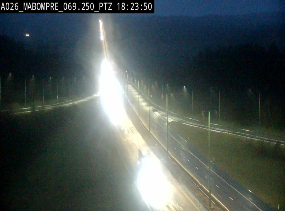 Webcam E25 (A26) à Mabompré. Vue orientée vers Liège