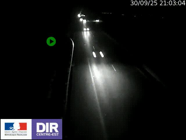 Webcam sur le contournement de Valence, sur la Nationale 7, à la jonction avec la N532, caméra orientée vers Grenoble