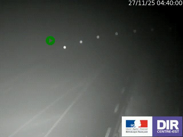 Webcam sur le col Pin Bouchain, vue orientée vers Roanne, en provenance de Lyon sur la nationale 7 (N7)