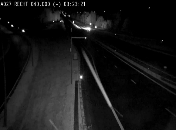 Webcam A27/E42 à hauteur de la sortie 13 Recht à proximité de Malmedy. Vue orientée vers Malmedy et Liège
