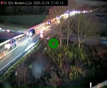 Webcam à hauteur du Leclerc Normanville sur la N154. Vue orientée vers Rouen