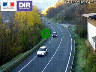 Caméra trafic sur la N90 à Bourg-Saint-Maurice, en provenance d'Aoste et en direction d'Albertville