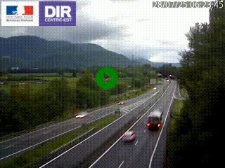Caméra trafic à Meylan sur la Rocade-Sud de Grenoble en direction d'Aix-en-Provence