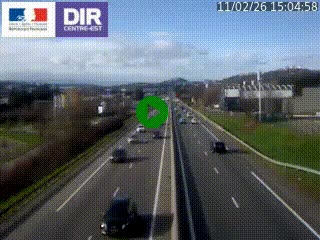 Caméra autoroute à Saint-Etienne (Les Littes) à hauteur du Ikea Saint-Etienne sur l'A72 en direction de Roanne