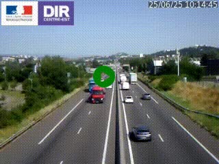 Caméra autoroute à Saint-Etienne (Les Littes) à hauteur du Ikea Saint-Etienne sur l'A72 en direction de Roanne