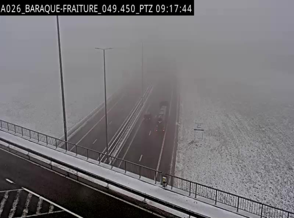 Webcam à la Baraque de Fraiture à la jonction entre l'E25 et la N89 à hauteur de Vielsalm