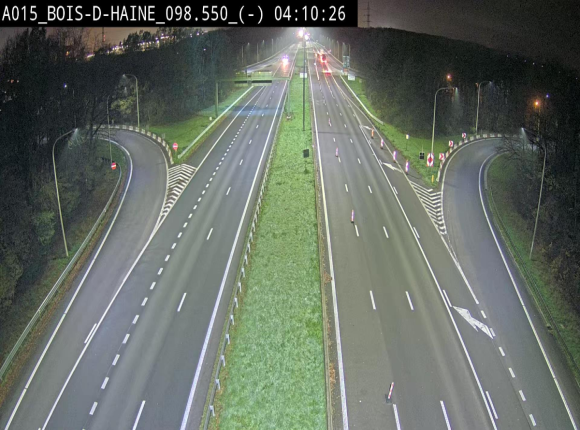 Webcam autoroute Belgique - Bois d'Haine - E42 - BK 98.6