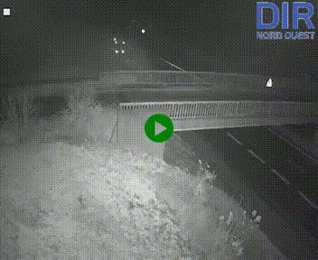 Webcam sur A84 à hauteur de Pont-Farcy, au niveau du pont autoroutier sur la Vire, au sud de Saint-Lô