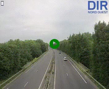 Webcam sur le périphérique de Caen (N814) à l'est de la ville, à Mondeville hauteur de la sortie 2, Presqu'île-Rives de l'Orne, au bout de l'autoroute A13