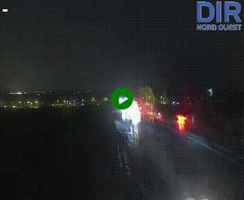 Webcam au début de l'A84 sur le périphérique Ouest de Caen (N814) à hauteur de la sortie 9, Porte de Bretagne