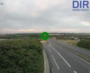 Webcam au début de l'A84 sur le périphérique Ouest de Caen (N814) à hauteur de la sortie 9, Porte de Bretagne