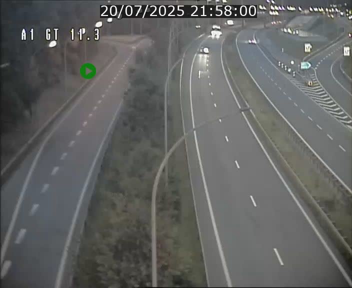 Traffic live webcam Luxembourg Senningerberg - A1 direction Allemagne - BK 11.3