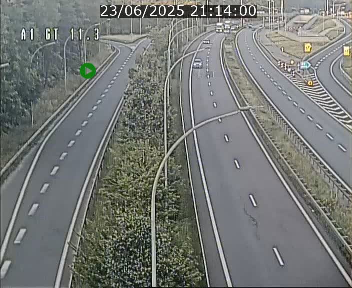 Traffic live webcam Luxembourg Senningerberg - A1 direction Allemagne - BK 11.3