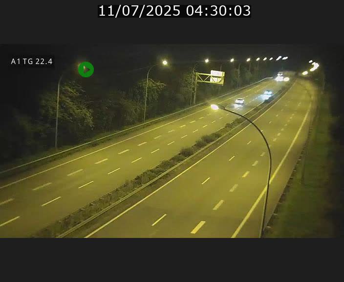 Traffic live webcam Luxembourg Flaxweiler - A1 direction Luxembourg - BK 22.4