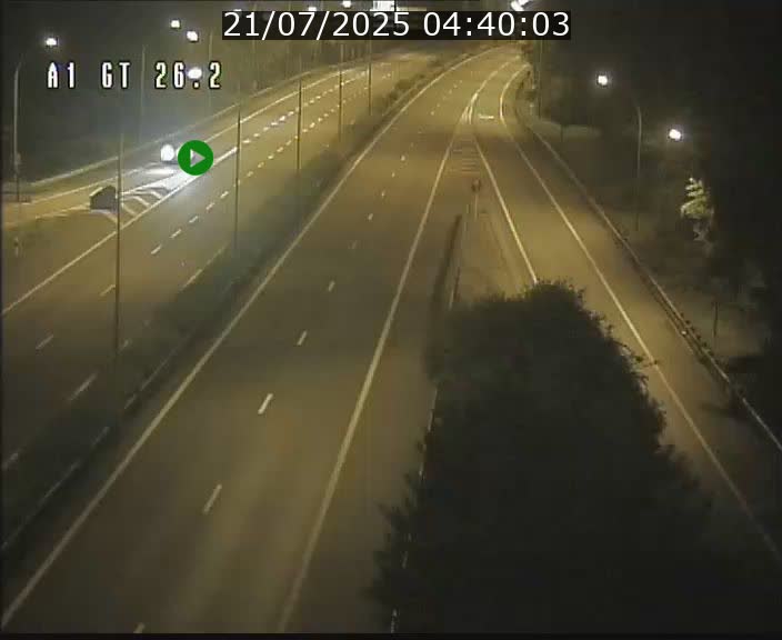 Traffic live webcam Luxembourg Grevenmacher - A1 direction Allemagne - BK 26.2