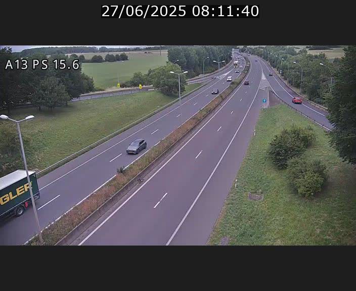 Traffic live webcam Luxembourg Kayl - A13 direction Dudelange - BK 15.6
