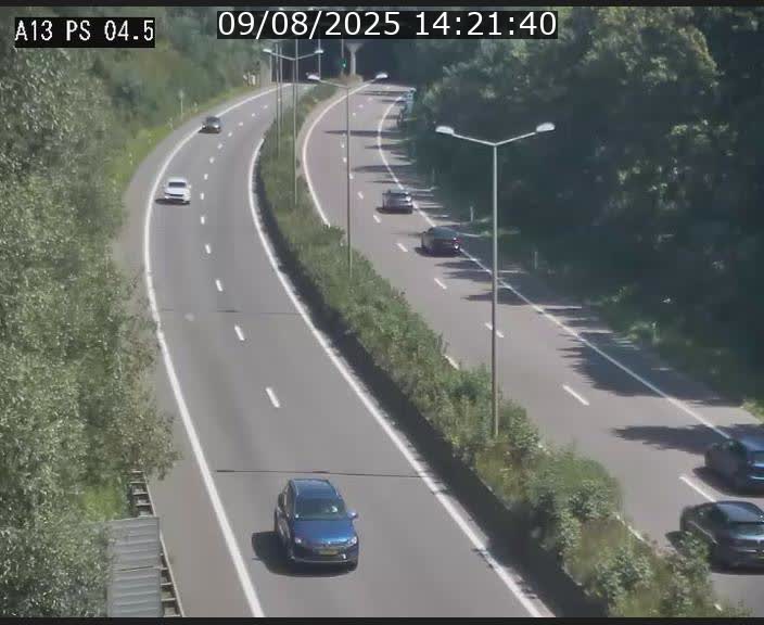 Traffic live webcam Luxembourg Differdange - A13 direction Esch-sur-Alzette - BK 4.5