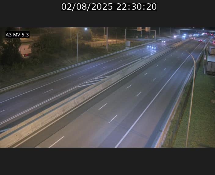 Webcam à l'Aire de Berchem au Luxembourg sur l'A3. Vue orientée vers la France