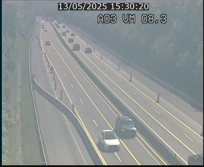 Traffic live webcam Luxembourg Bettembourg - A3 - BK 8.3 - direction France