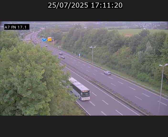 Caméra trafic Luxembourg - A7, Merscherbierg direction Mersch