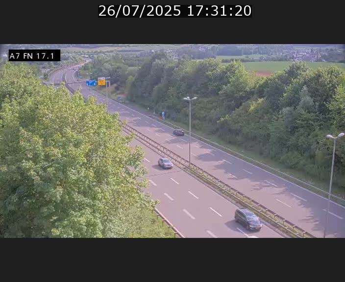 Caméra trafic Luxembourg - A7, Merscherbierg direction Mersch