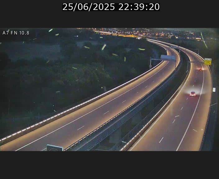 Caméra trafic Luxembourg - A7, Tunnel Gousselerbierg, sortie sud, direction rond-point Lorentzweiler (BK 10.8)
