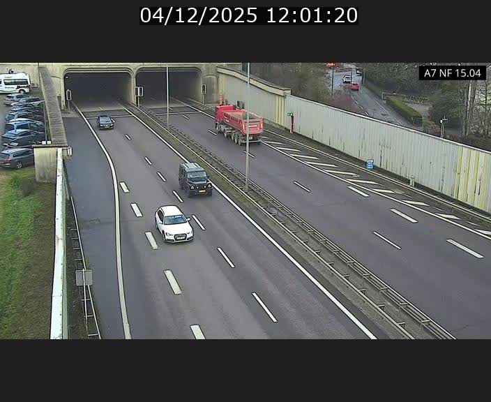 Caméra trafic Luxembourg - A7, Tunnel Mersch, entrée sud, direction Ettelbruck