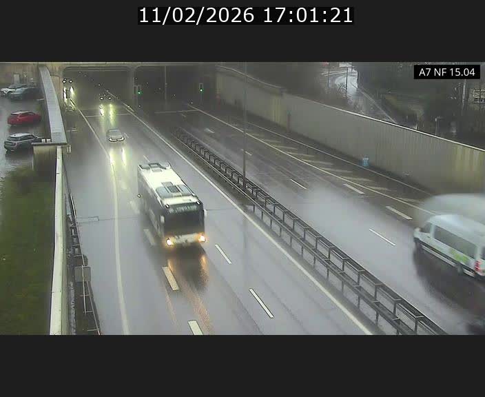Caméra trafic Luxembourg - A7, Tunnel Mersch, entrée sud, direction Ettelbruck