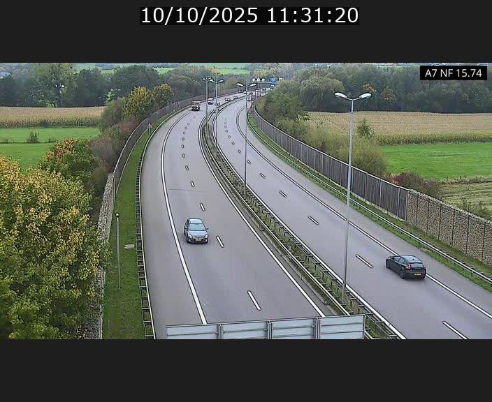 Caméra trafic Luxembourg - A7, Tunnel Mersch, entrée nord, direction Lorentzweiler