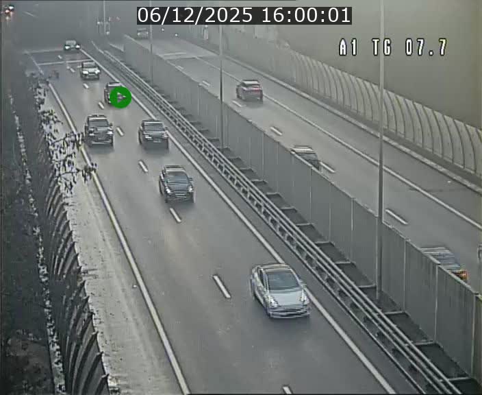 Traffic live webcam Luxembourg Kirchberg - A1 direction Luxembourg-ville - BK 7.7